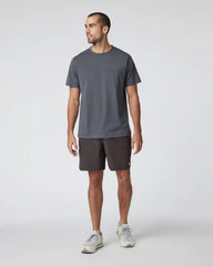 Banks Short Unlined 7" | Sangria Slub Stripe