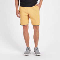 Banks Short Unlined 7" | Saffron Linen Texture
