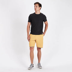 Banks Short Unlined 7" | Saffron Linen Texture