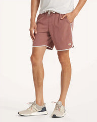 Banks Short Unlined 7" | Terracotta Linen Texture