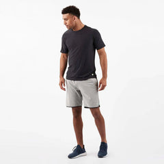 Banks Short Unlined 7" | Engineered Grey Stripe