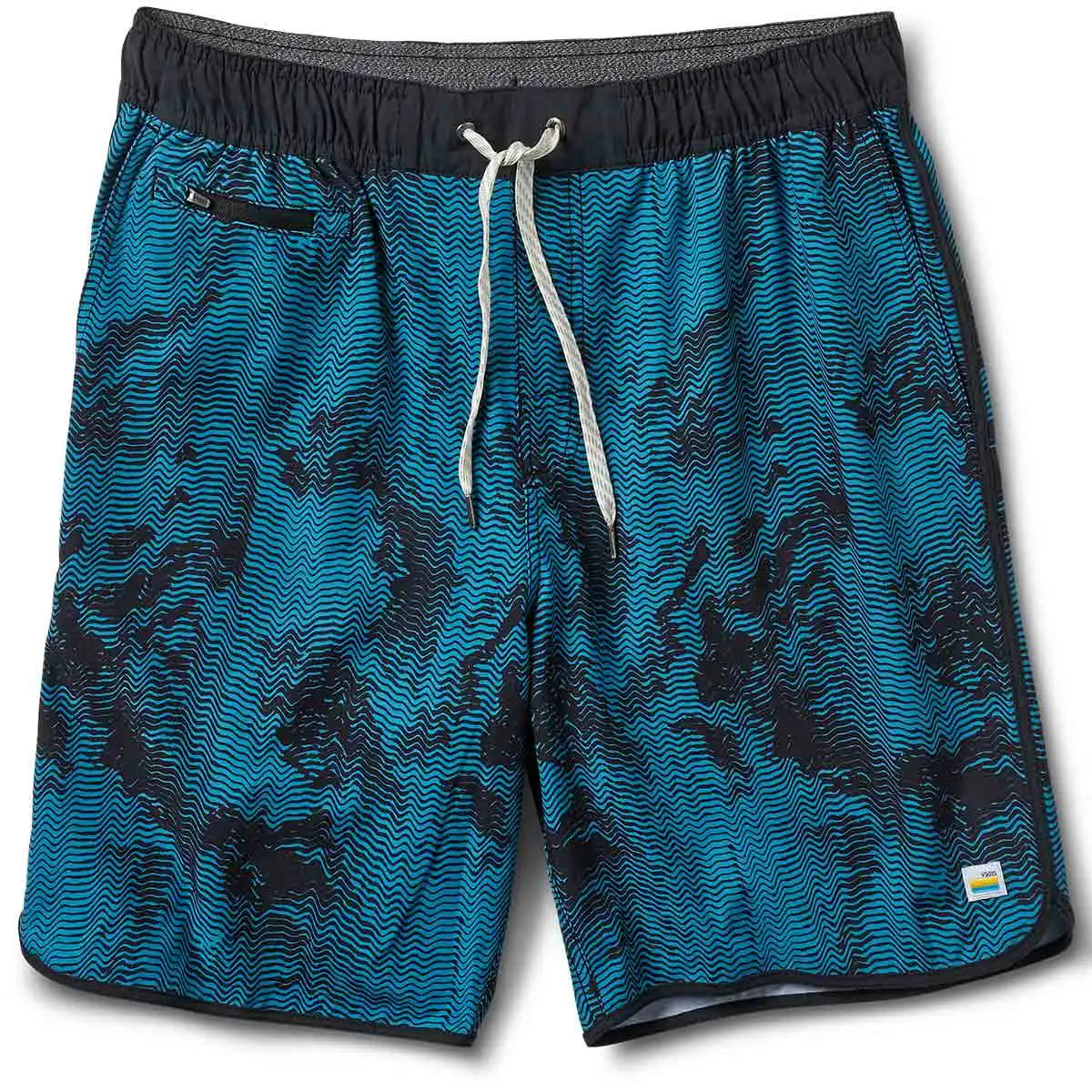 Banks Short Unlined 7" | Tahiti Tidal Stripe