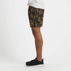 Trail Short | Black Floating Palm