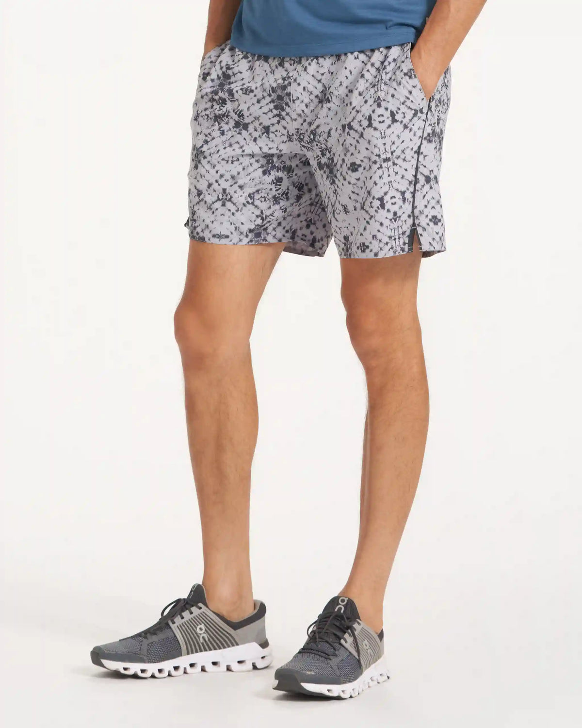 Trail Short | Grey Shibori
