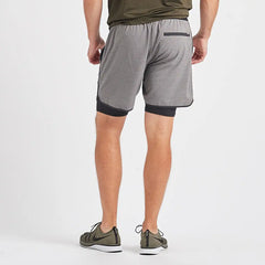 Stockton Short | Grey Linen Texture