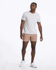 Banks Short Unlined 5" | Camel Dashed Lines