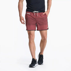 Banks Short Unlined 5" | Currant Stripe