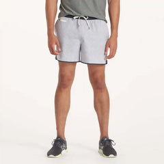 Banks Short Unlined 5" | Platinum Herringbone