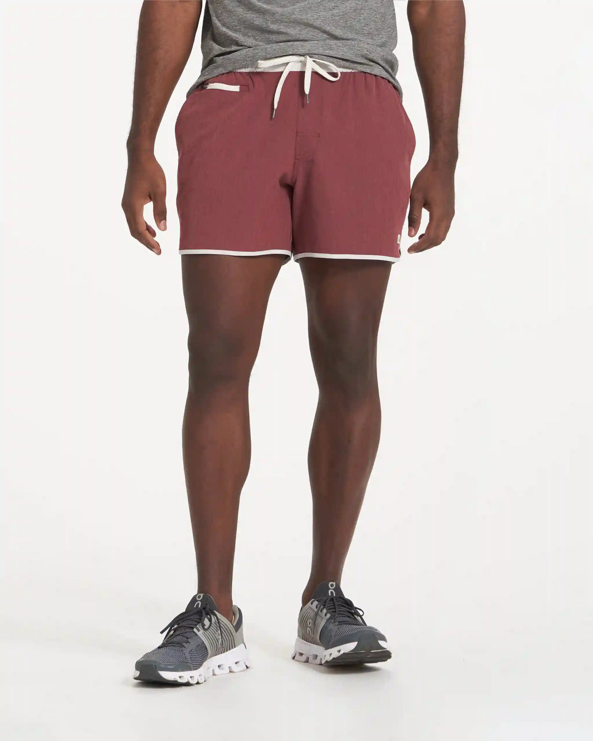 Banks Short Unlined 5" | Russet Linen Texture