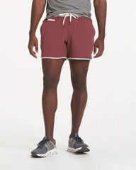 Banks Short Unlined 5" | Russet Linen Texture