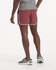 Banks Short Unlined 5" | Russet Linen Texture