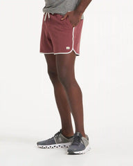 Banks Short Unlined 5" | Russet Linen Texture