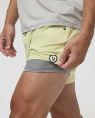 Kore Short Lined 5" | Pale Citron