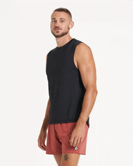 Zephyr Muscle Tee | Black Heather