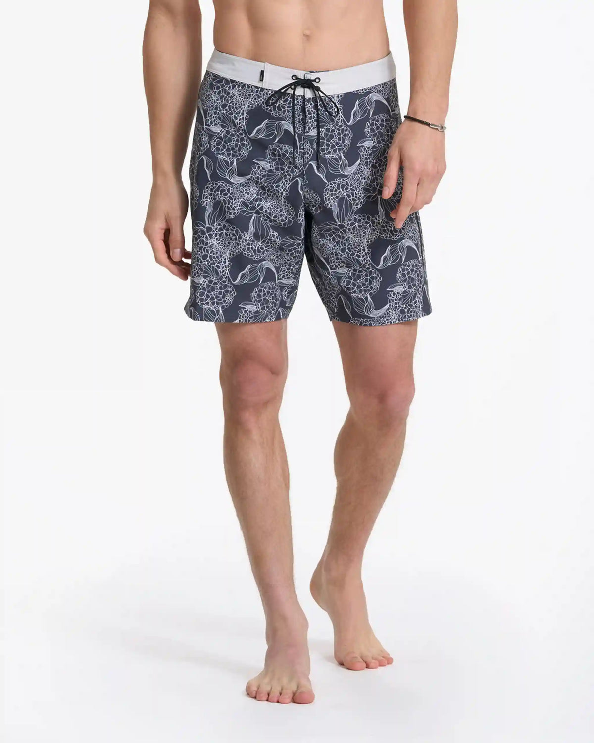 Infinity Boardshort | Charcoal Hydrangea