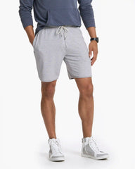 Austin Sweatshort | Light Heather Grey