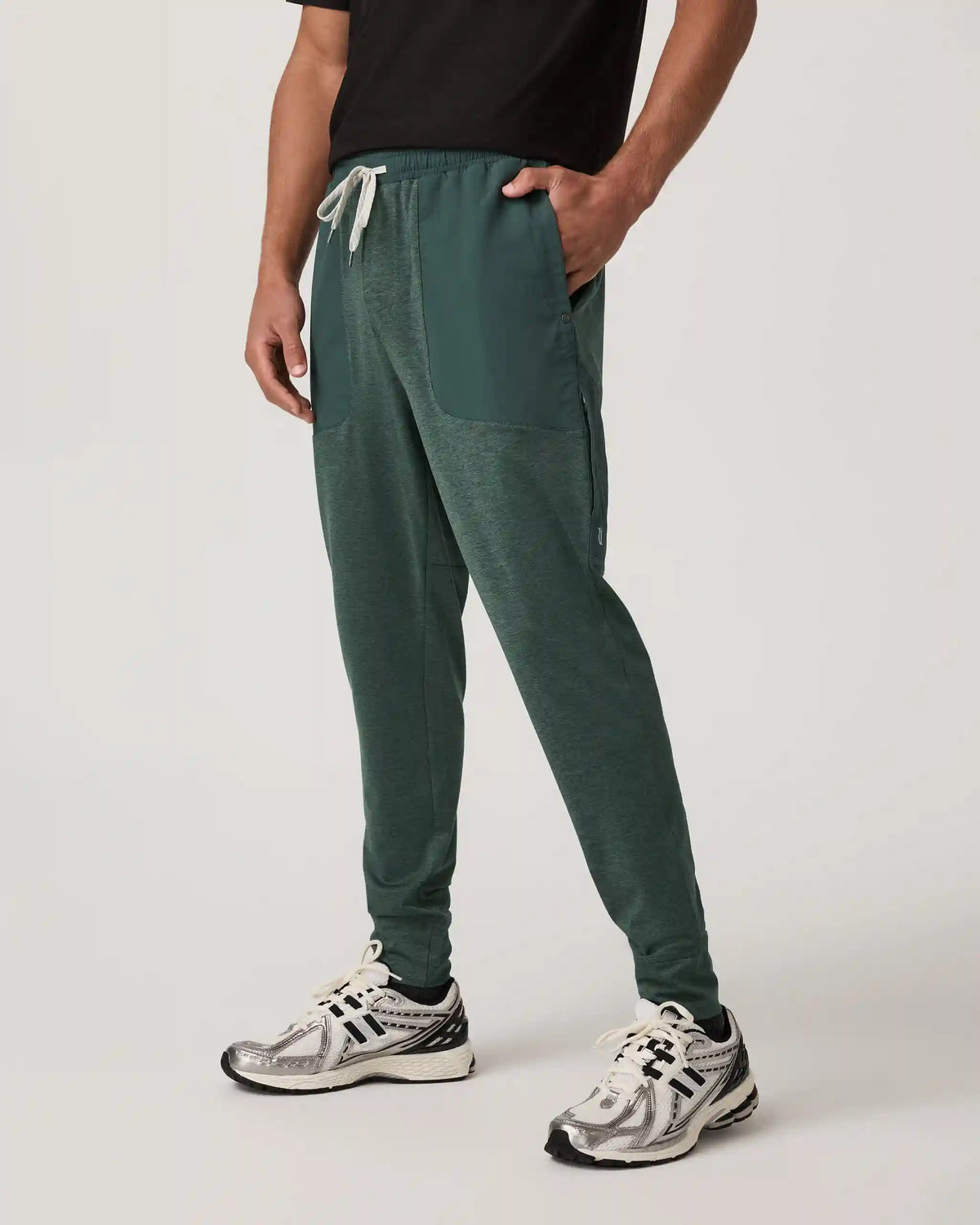 Sunday Performance Mixed Media Jogger 28" | Agate Green Heather