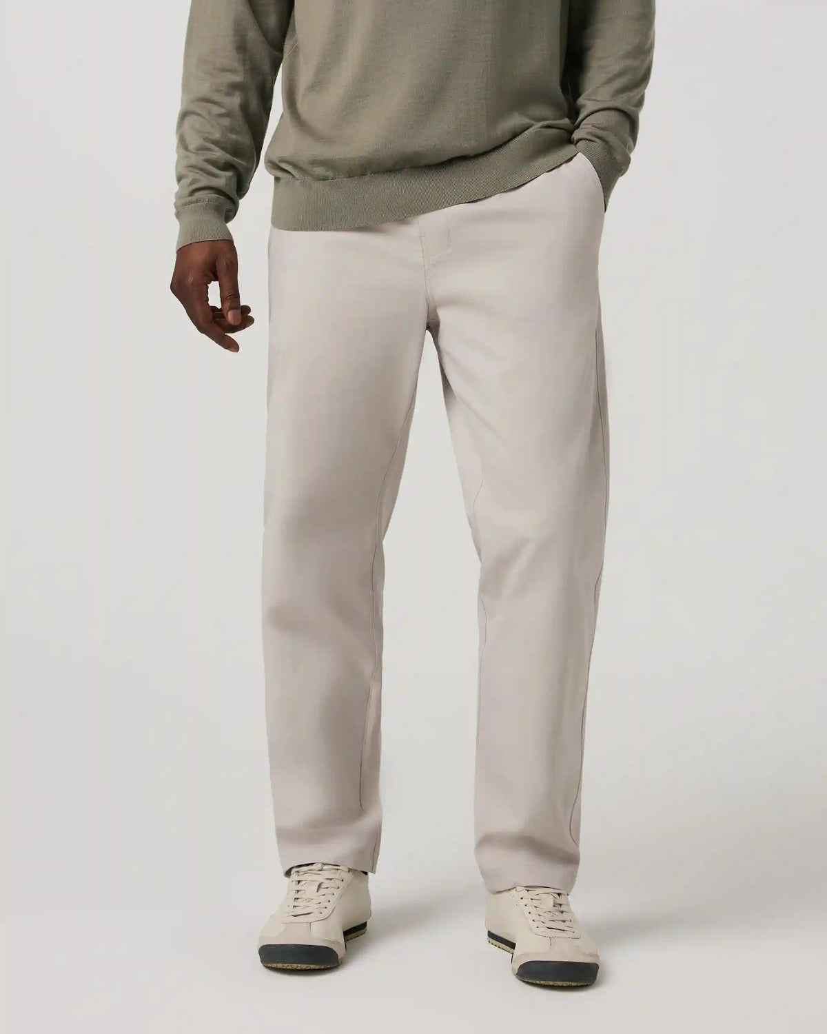 Cascade Elastic Waist Trouser Classic Fit 30" | Pewter