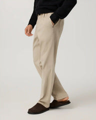 Benton Twill Elastic Waist Pant Relaxed Fit 30" | Limestone