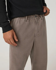 Benton Twill Elastic Waist Pant Relaxed Fit 30" | Smokey Taupe