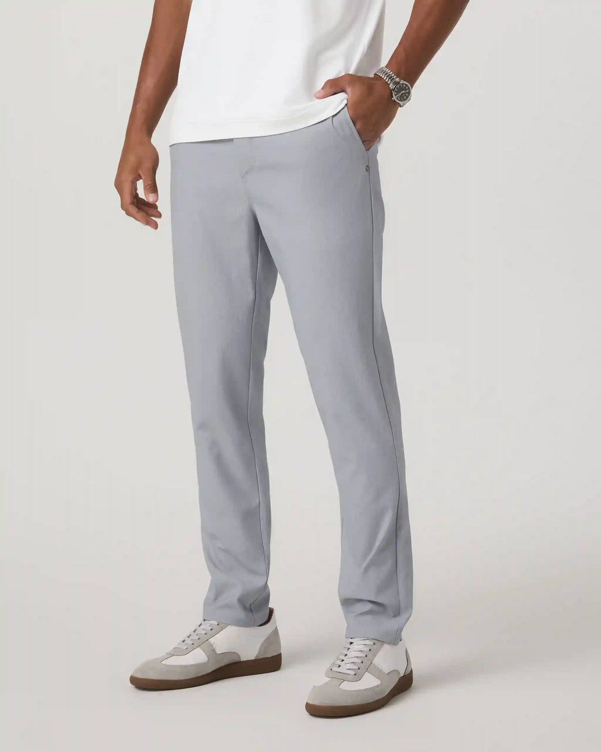 Cascade Tech Chino Pant Athletic Slim Fit 30" | Heather Grey