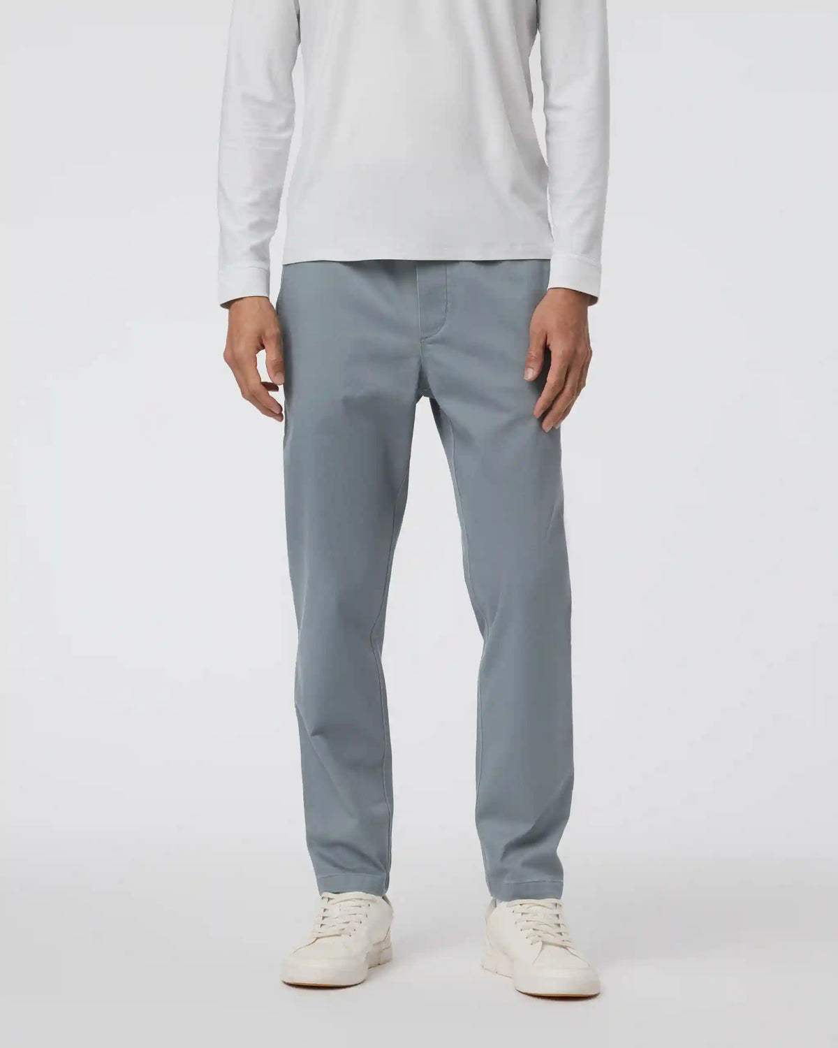 Fletcher Elastic Waist Pant Athletic Slim Fit 30" | Dusty Blue