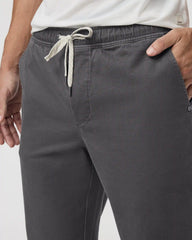 Fletcher Elastic Waist Pant Athletic Slim Fit 30" | Dark Pewter