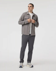 Fletcher Elastic Waist Pant Athletic Slim Fit 30" | Dark Pewter