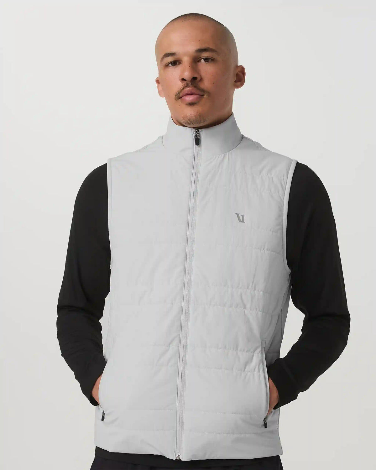 Sunday Insulated Hybrid Vest | Frost Grey