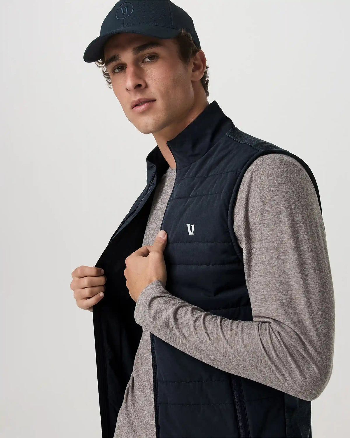 Sunday Insulated Hybrid Vest | Ink Heather