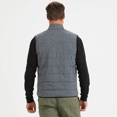 Atlantic Vest | Black Linen Texture