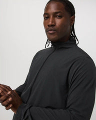 Venture Track Jacket | Black Linen Texture