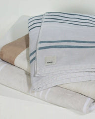 Stripe Beach Towel | Sky Grey