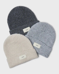 Label Beanie | Natural Heather