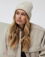 Label Beanie | Natural Heather