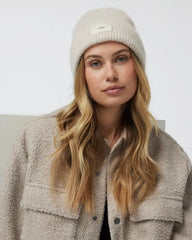 Label Beanie | Natural Heather