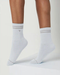 Half Crew V1 Sock | White