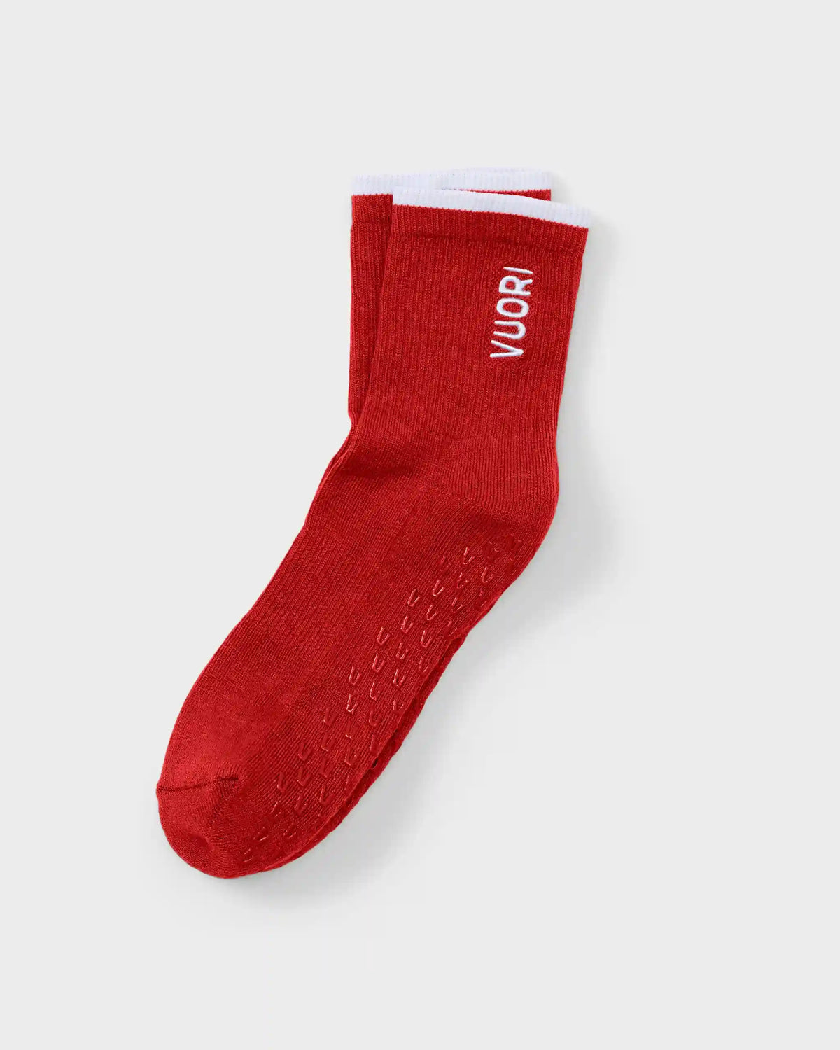 Half Crew Gripper Sock | Cherry