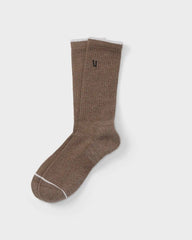 V1 Crew Sock | Smokey Taupe Heather