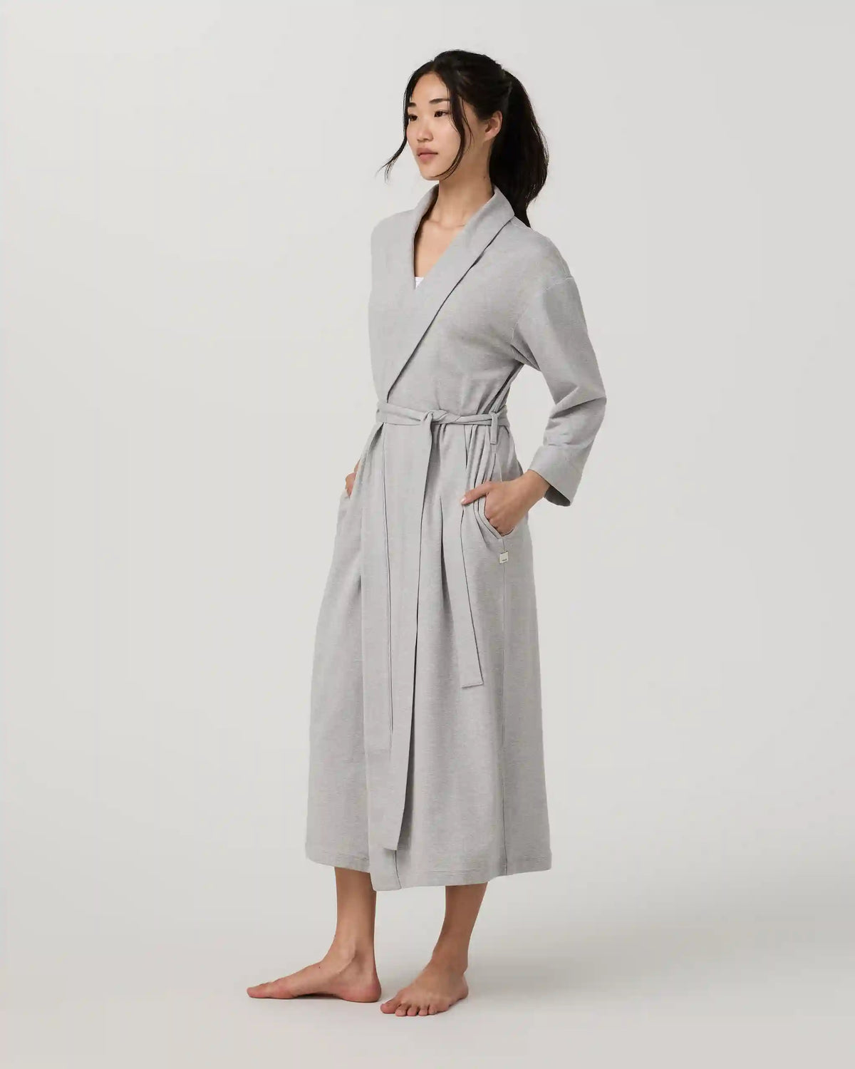 DreamKnit™ Robe | Pale Grey Heather