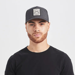 Geometric Hat | Black Heather