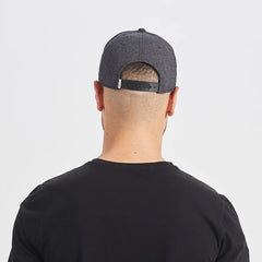 Geometric Hat | Black Heather