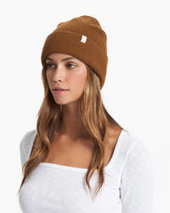 Alpine Waffle Beanie | Caramel