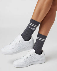 Vuori Crew Sock | Charcoal