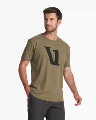 V1 Logo Tee | Army/Black