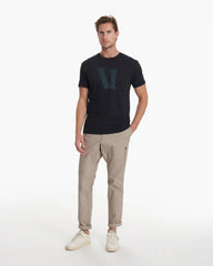 V1 Logo Tee | Black/Charcoal