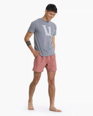 V1 Logo Tee | Heather Grey / Salt