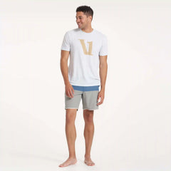 V1 Logo Tee | White Heather