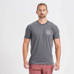 Geometric Pocket Tee | Charcoal