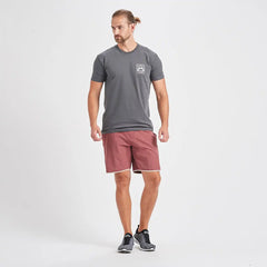 Geometric Pocket Tee | Charcoal